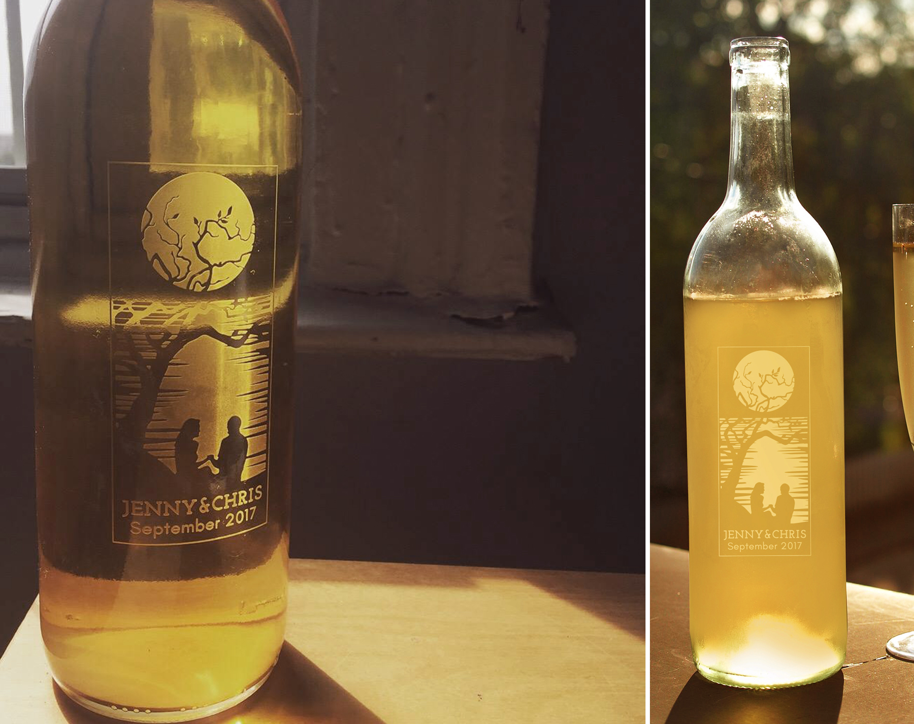 Engraved Bottle - Custom Wedding Gift