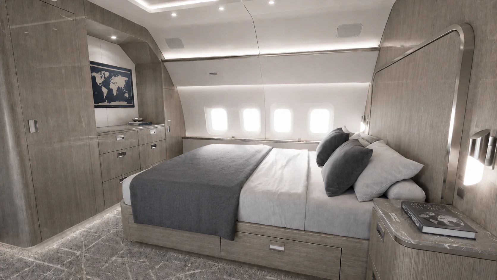 Boeing Business Jet bedroom