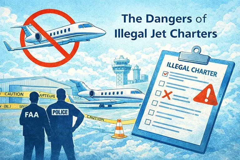 The dangers of illegal jet charter