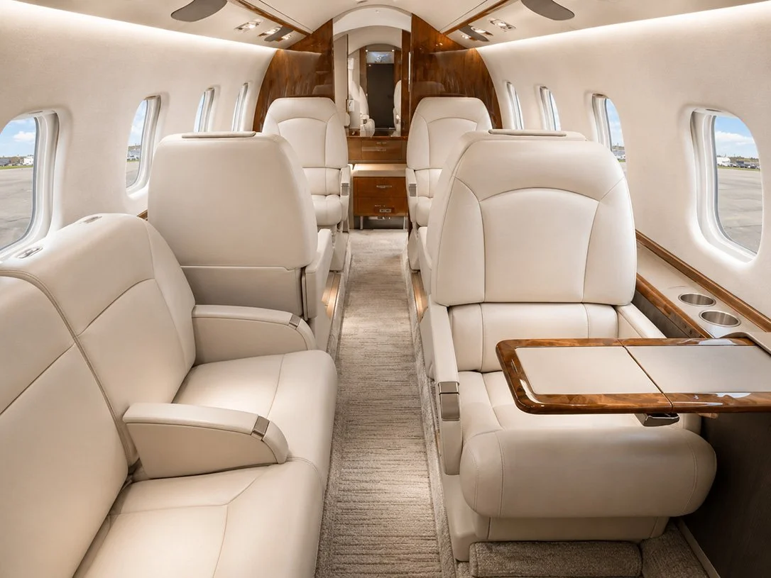 Learjet 60 interior