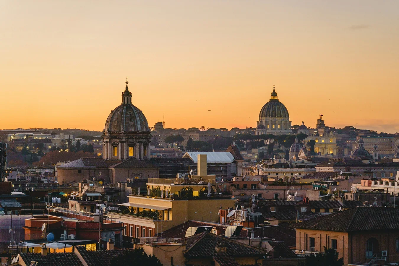 Rome skyline with The Vatican, Italy