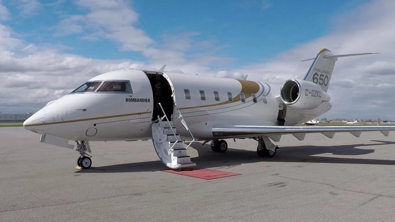 The Bombardier Challenger 650. Photo credit: AINtv