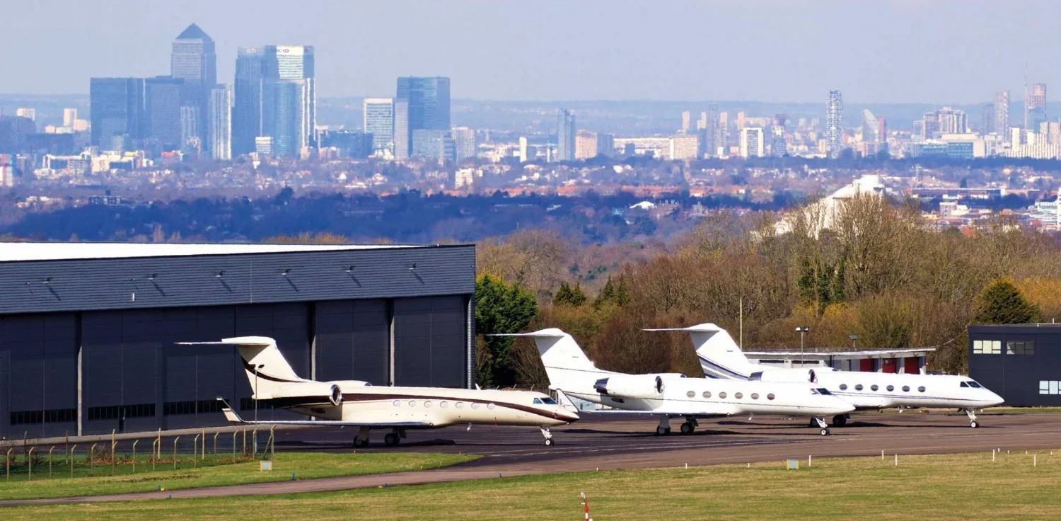 London's Biggin Hill Aerodrome is a stone's throw from one of the biggest cities in the world. Photo credit: AIN.