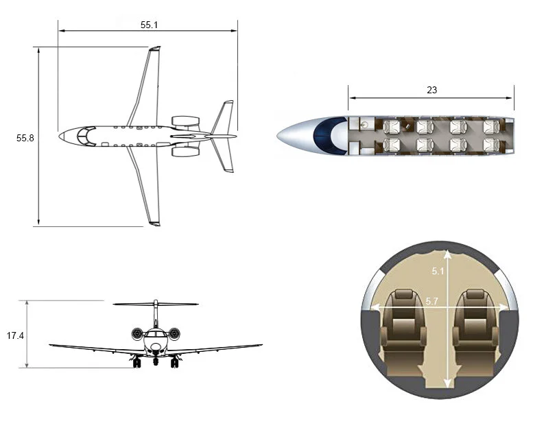 Light Private Jet Light Business Jets ELEVATE Innovation