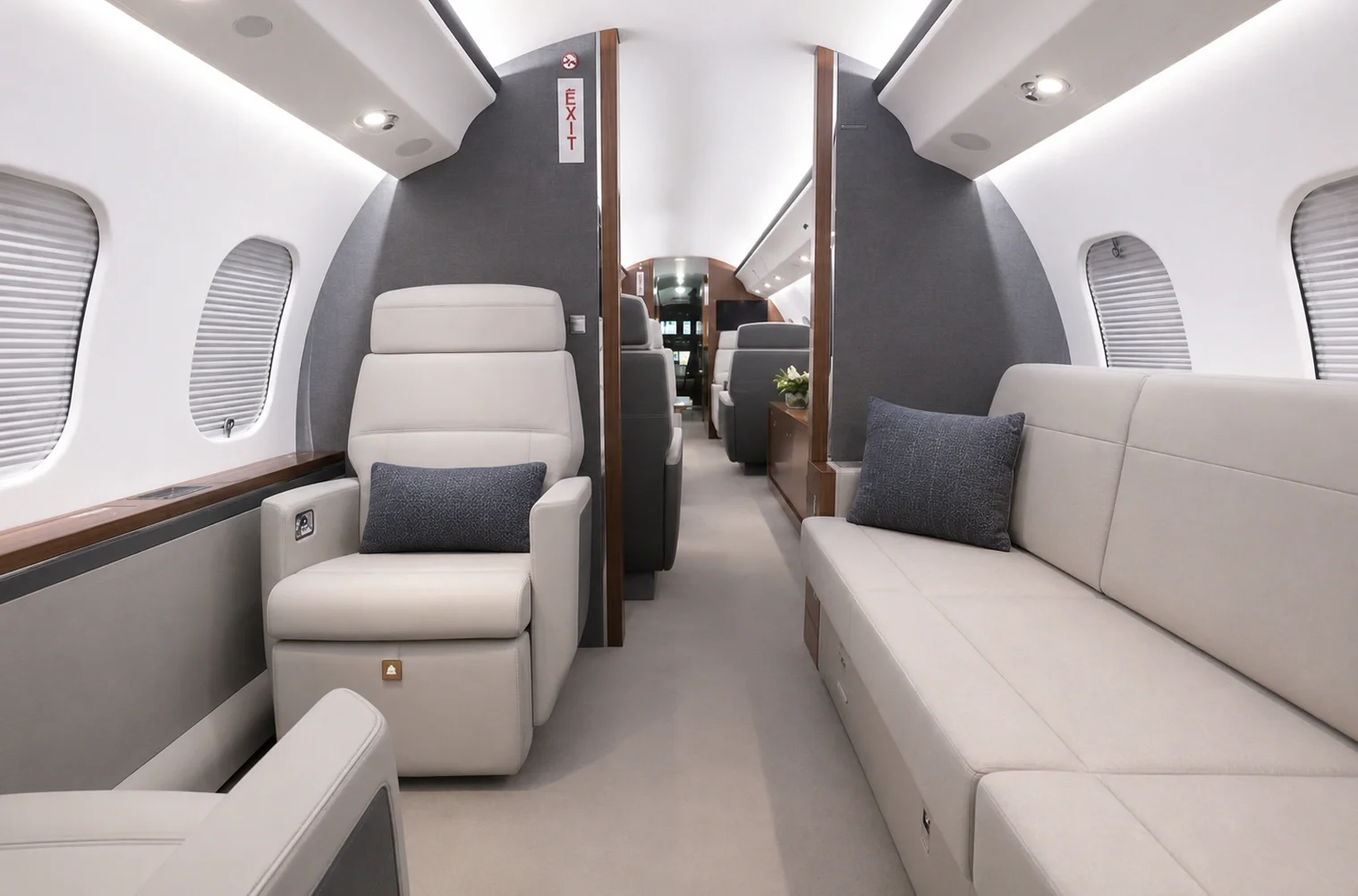 Bombardier Global 6000 cabin interior