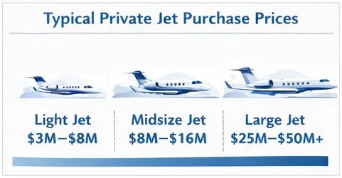 Private jet purchase prices