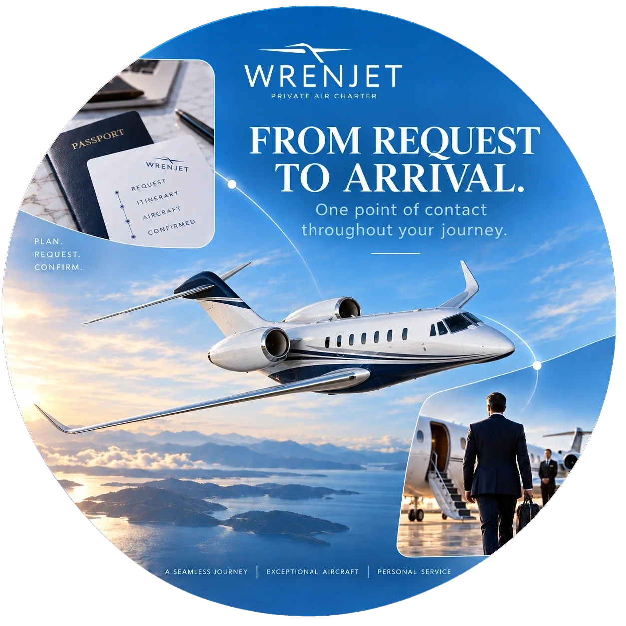 From request to arrival - private jet charter