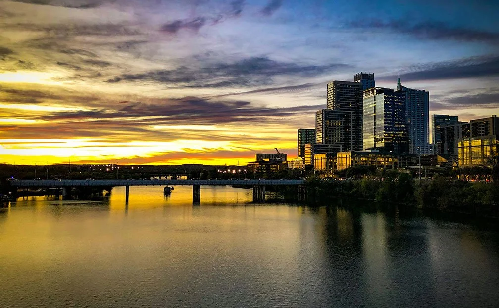 Sunset over Austin, Texas