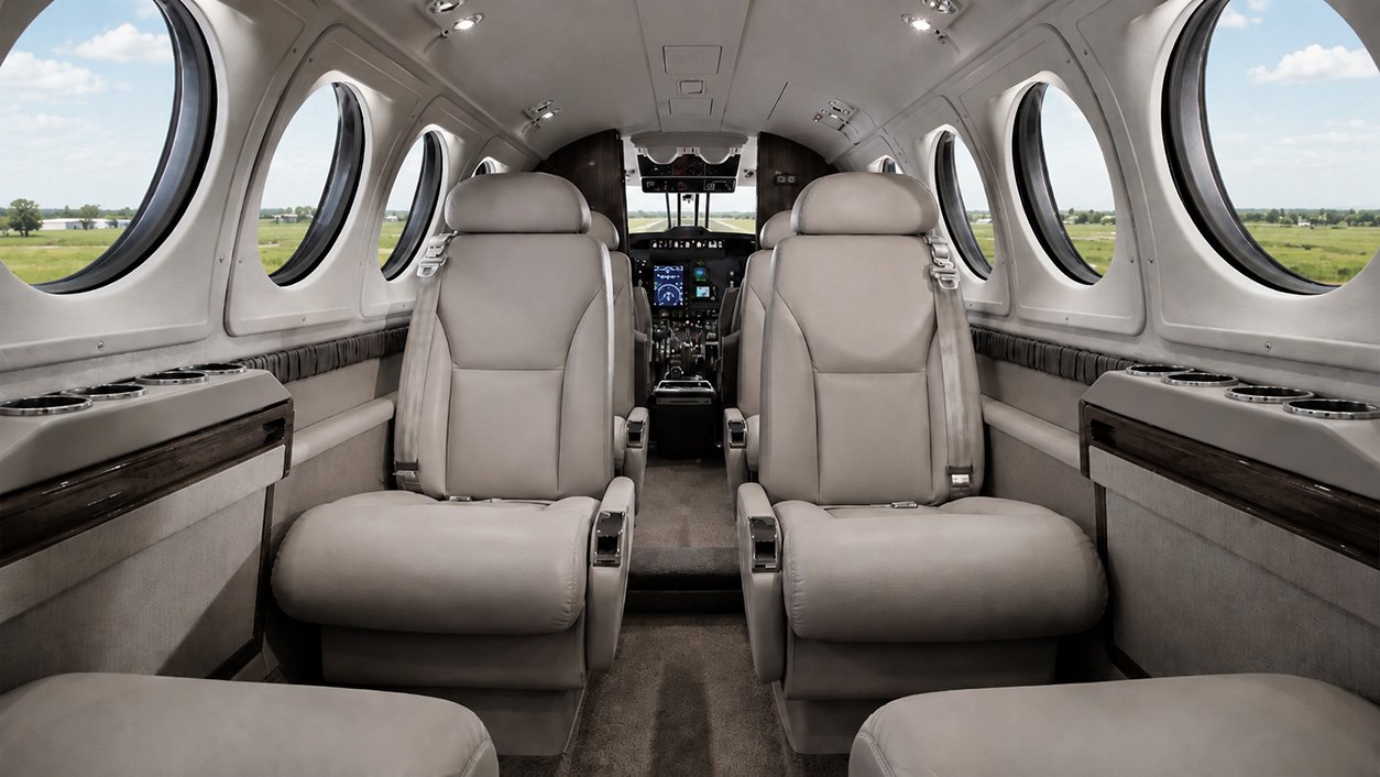 Beechcraft King Air 200 interior