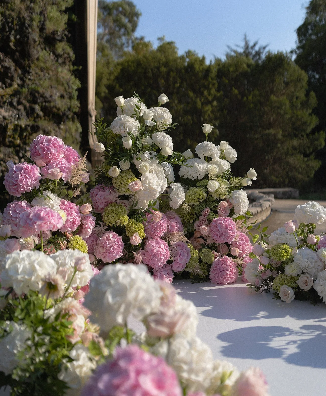 Design-led wedding detail at a destination wedding in Portugal, photographed with venue texture, styling, and atmosphere in context.