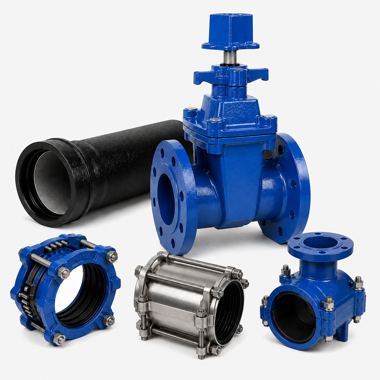 WATERWORKS

Ductile iron pipe, valves, couplings, & repair products.