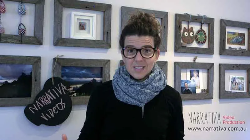 Claudia in a video interview about ‘Narrativa’