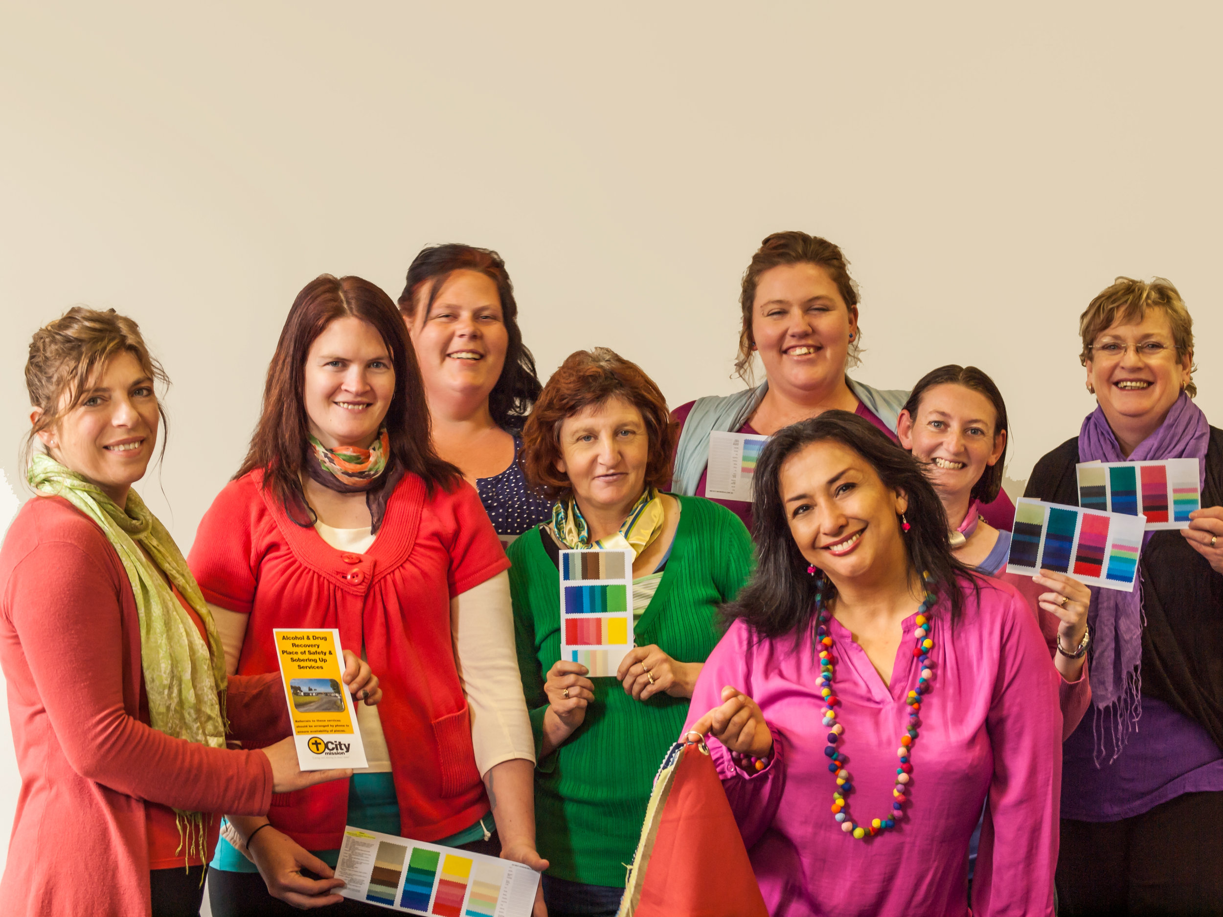 Maria Elena supporting an event for vulnerable women organized by City Mission Launceston, Tasmania... Photo by Jan Greig.