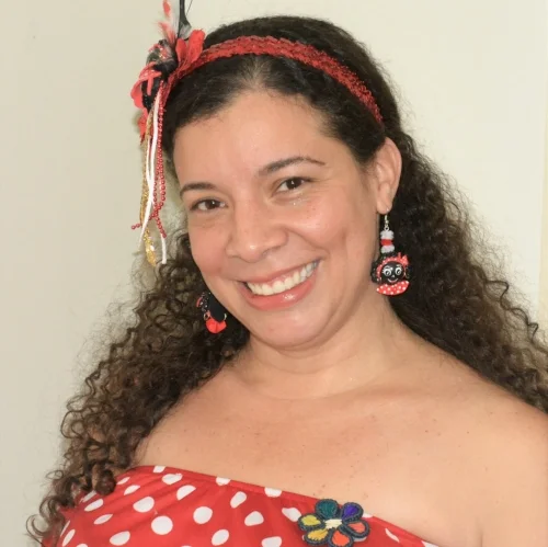 Karina in carnaval outfit. Photo by Juan David Giraldo