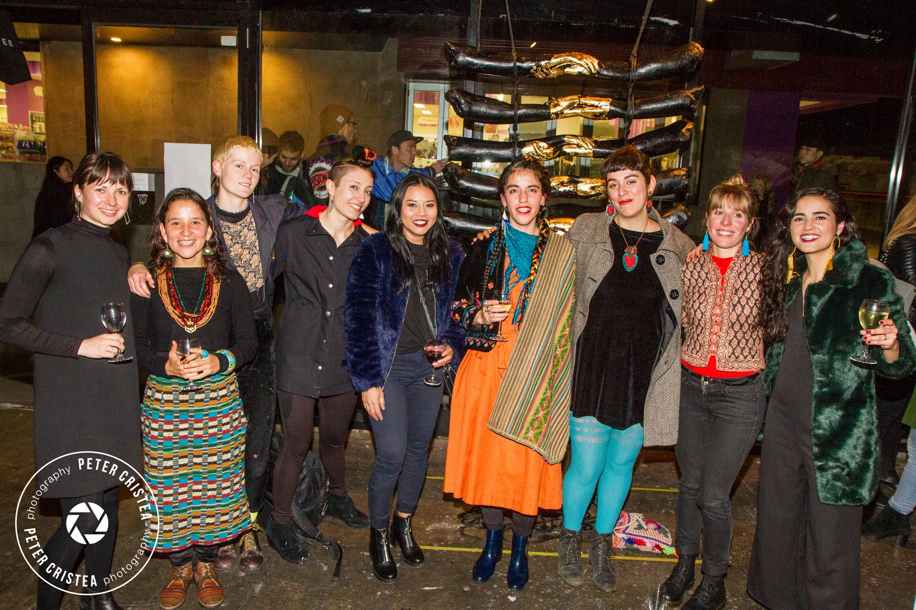 Some of the artists showcased at the exhibition. Photo by Peter Cristea