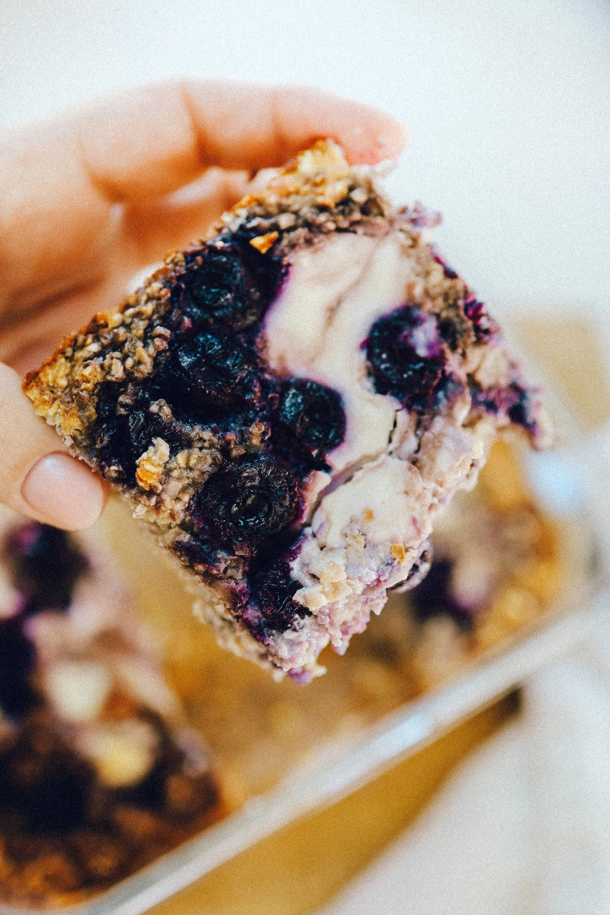 Meal Prep: Blueberry Cheesecake Baked Oats