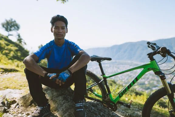 Santosh ein engagierter Bike-Leiter – seine nicht alltägliche Lebensgeschichte