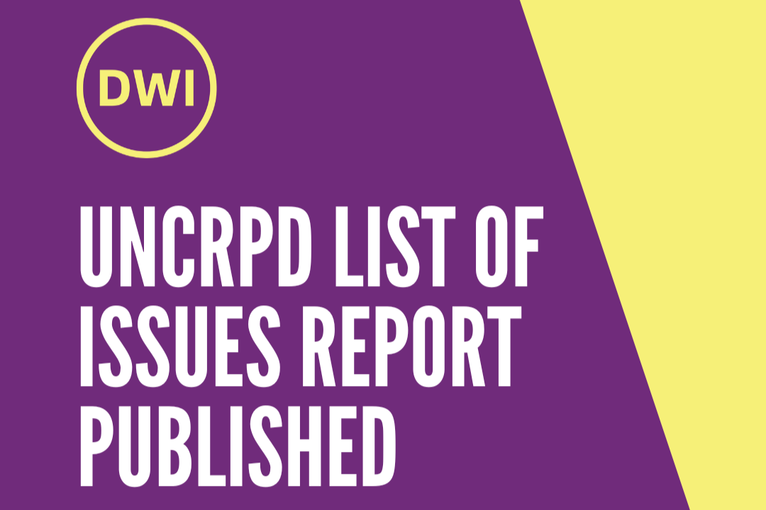UN CRPD Committee Publishes its List of Issues