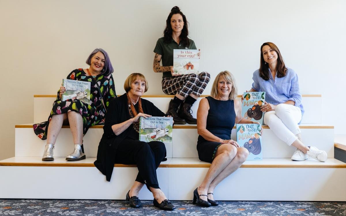 Some of the authors and illustrators of the Stories for Little Queenslanders books: Nicola Hooper, Pamela Rushby, Emma Cracknell, Shannon Horsfall, Samantha Wheeler.