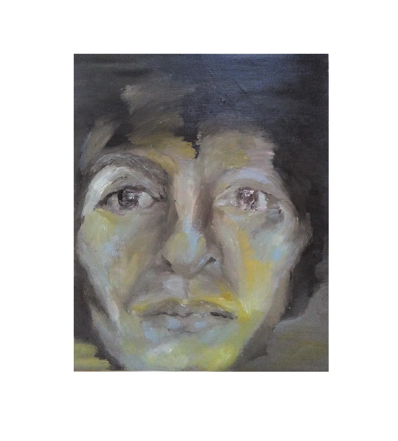 Christina. oil on paper. 28 x 24cm