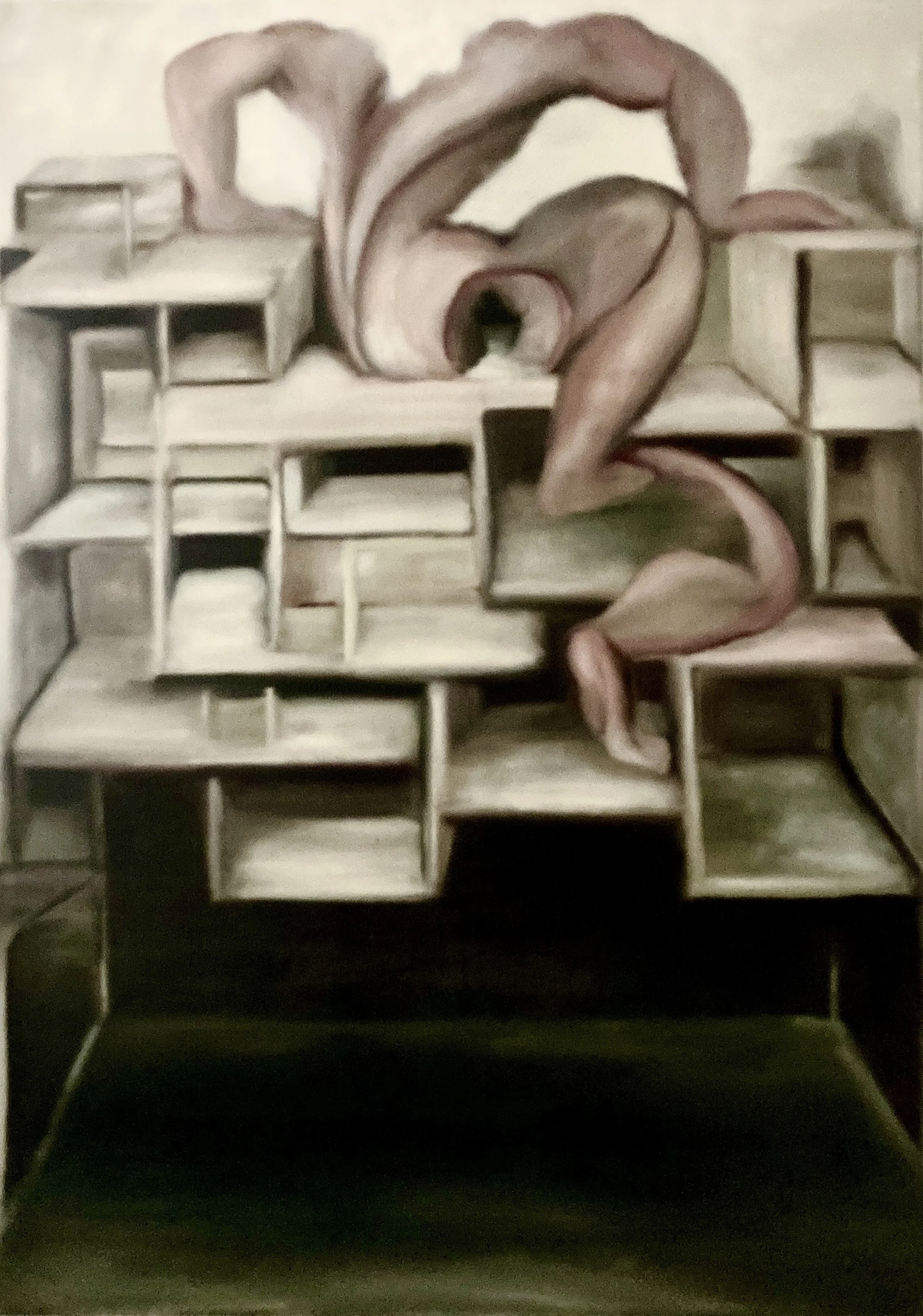 Out of the monkey Mind.130 x 92cm.2024
