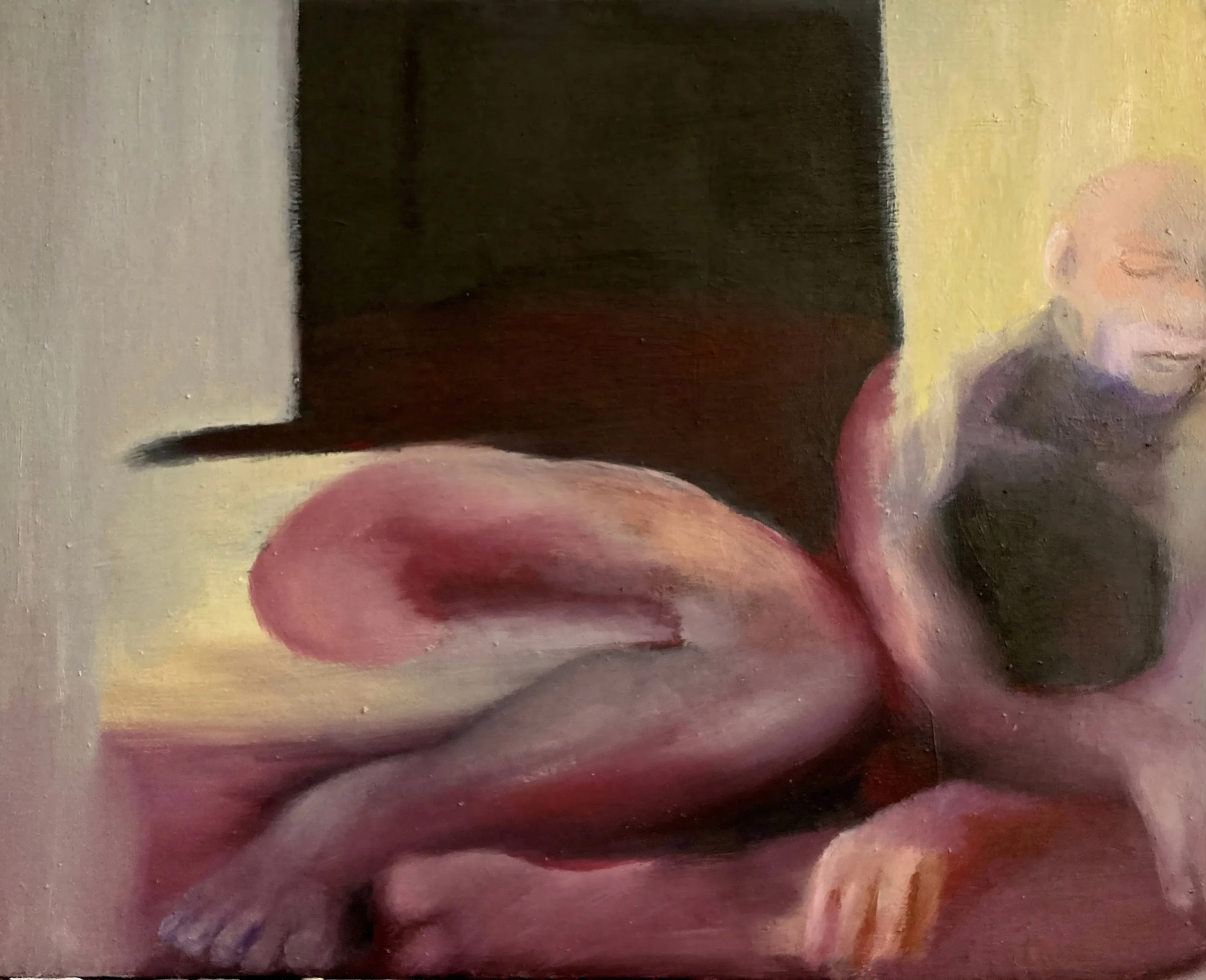 The crack on the wall. 40 x50cm. 2025