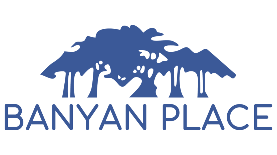 Banyan Place Logo White 16x9