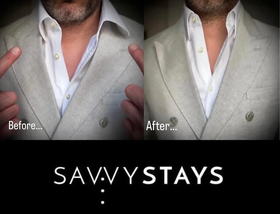 From boardroom to bar. Your collar should look as sharp as you do. SAVVYSTAYS keeps collars crisp, structured and confidence-ready all day.

No droop. No fuss. Just style that stays put.

#SavvyStays #CollarConfidence #BeforeAndAfter #MensStyle #Look
