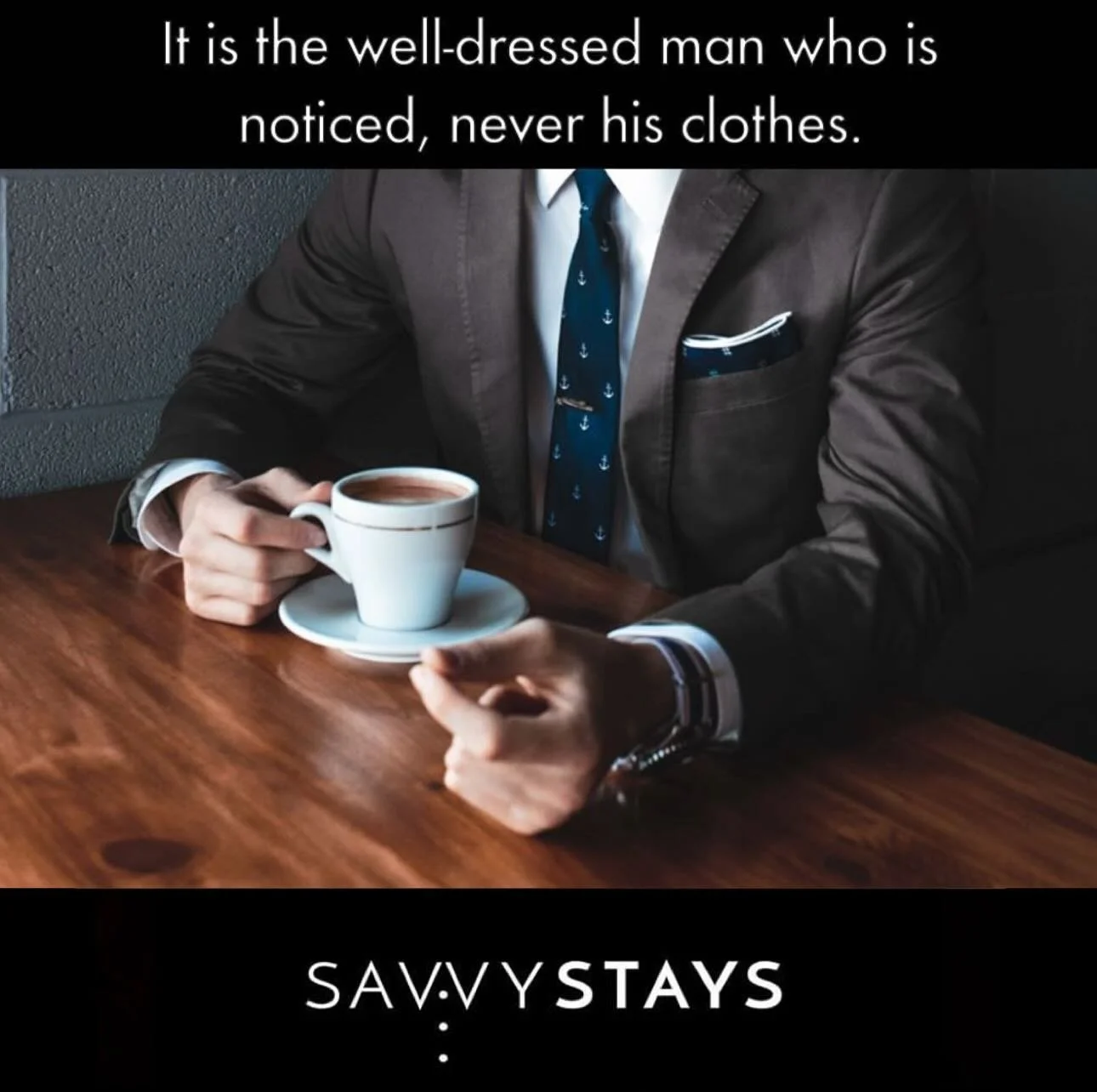 SAVVYSTAYS keep your pocket square in place, your collar standing tall and your shirt placket perfectly aligned - so you can focus on enjoying the moment, not adjusting your outfit.

Stay crisp. Stay confident. Stay Savvy.

#SavvyStays #WeekendStyle 