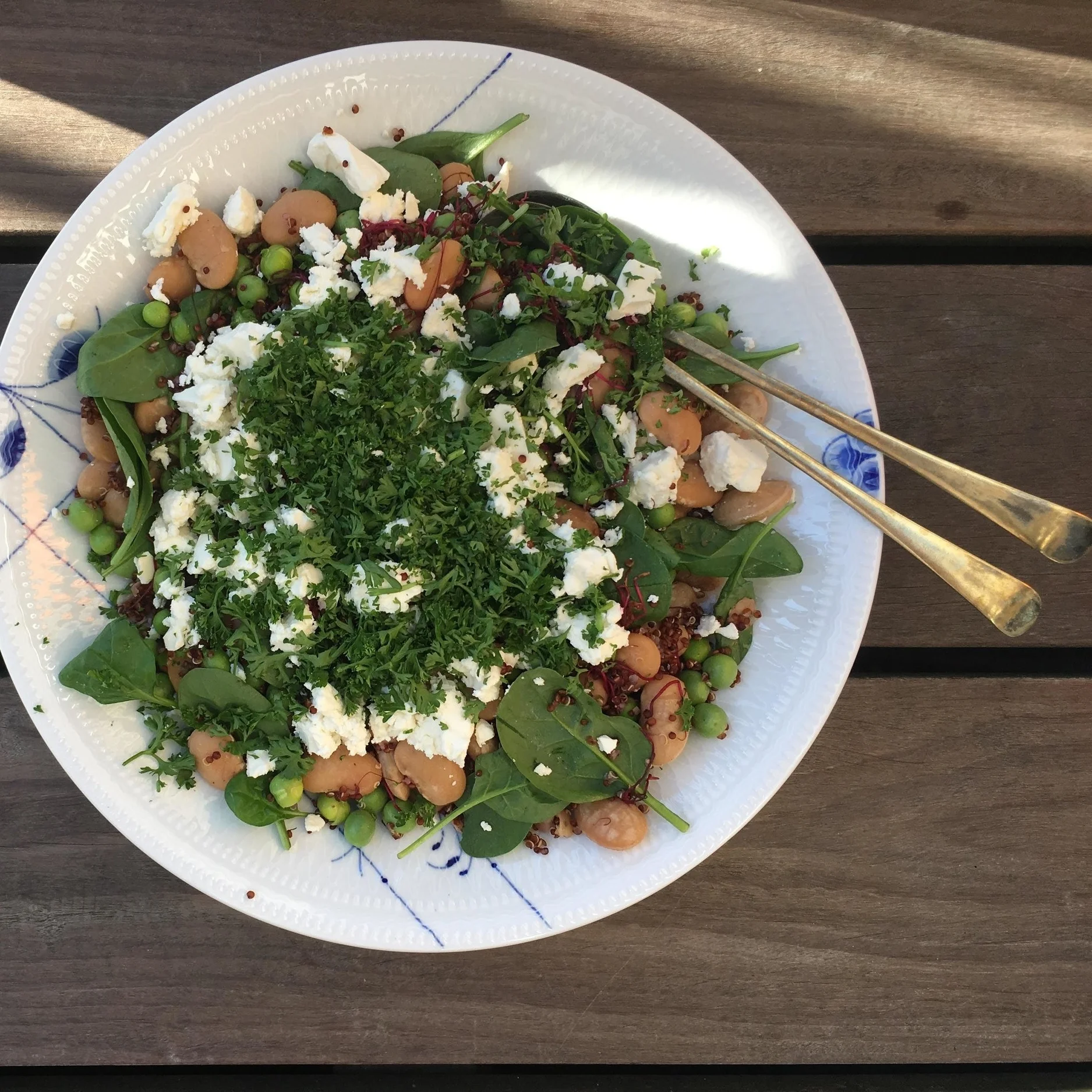 Soo good for you yummy delicious butterbean salad