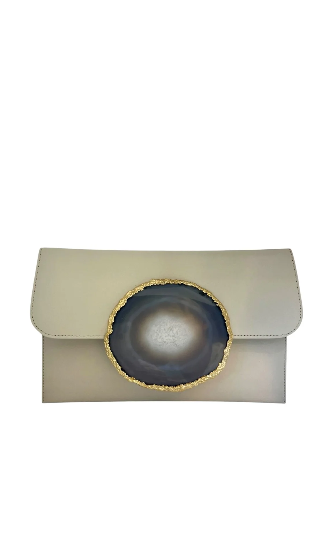 Geode purse- cream