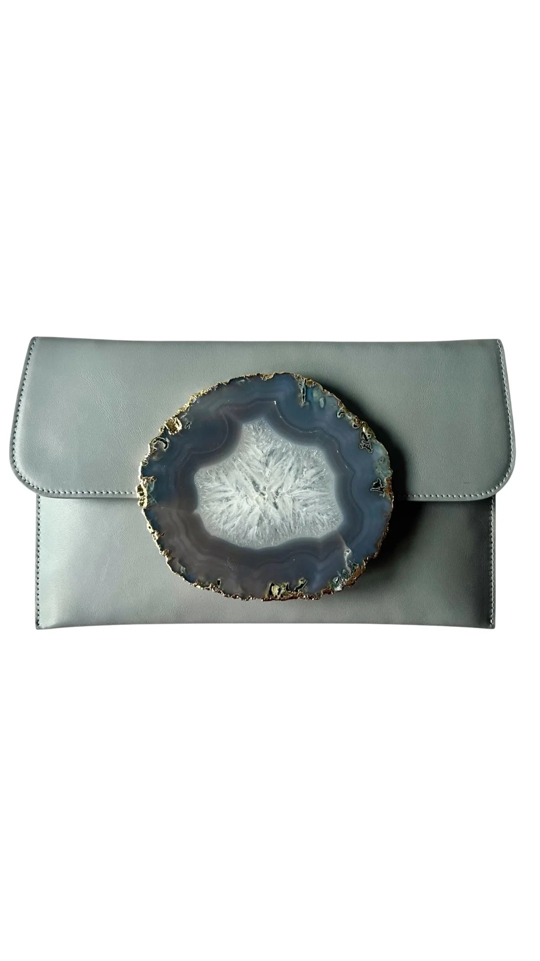 Geode purse- grey