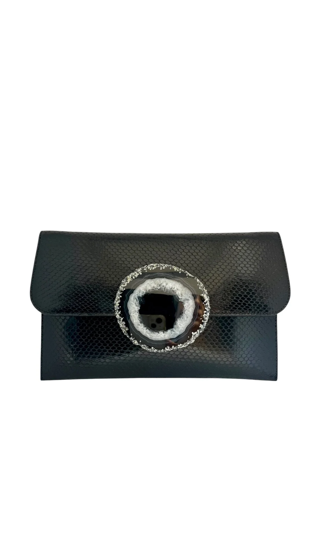Geode purse- black