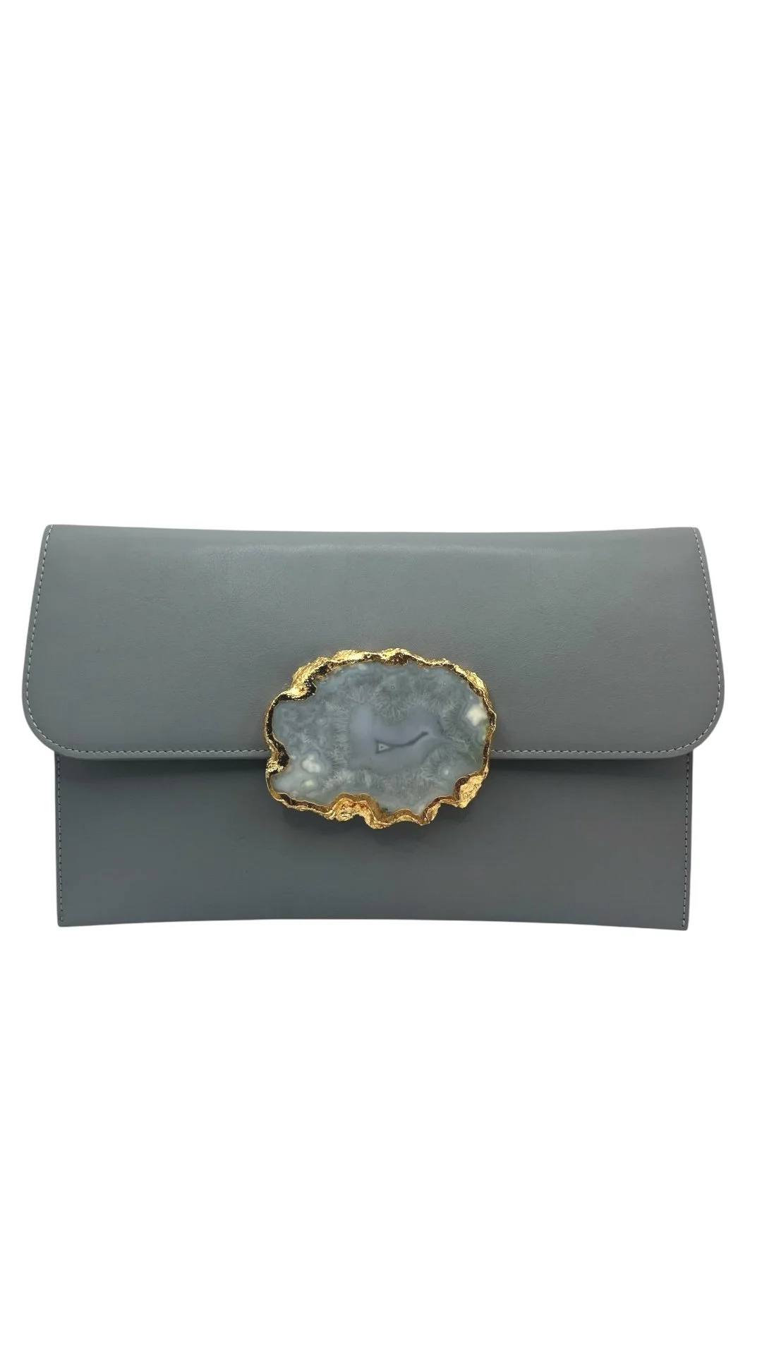 Geode purse- grey
