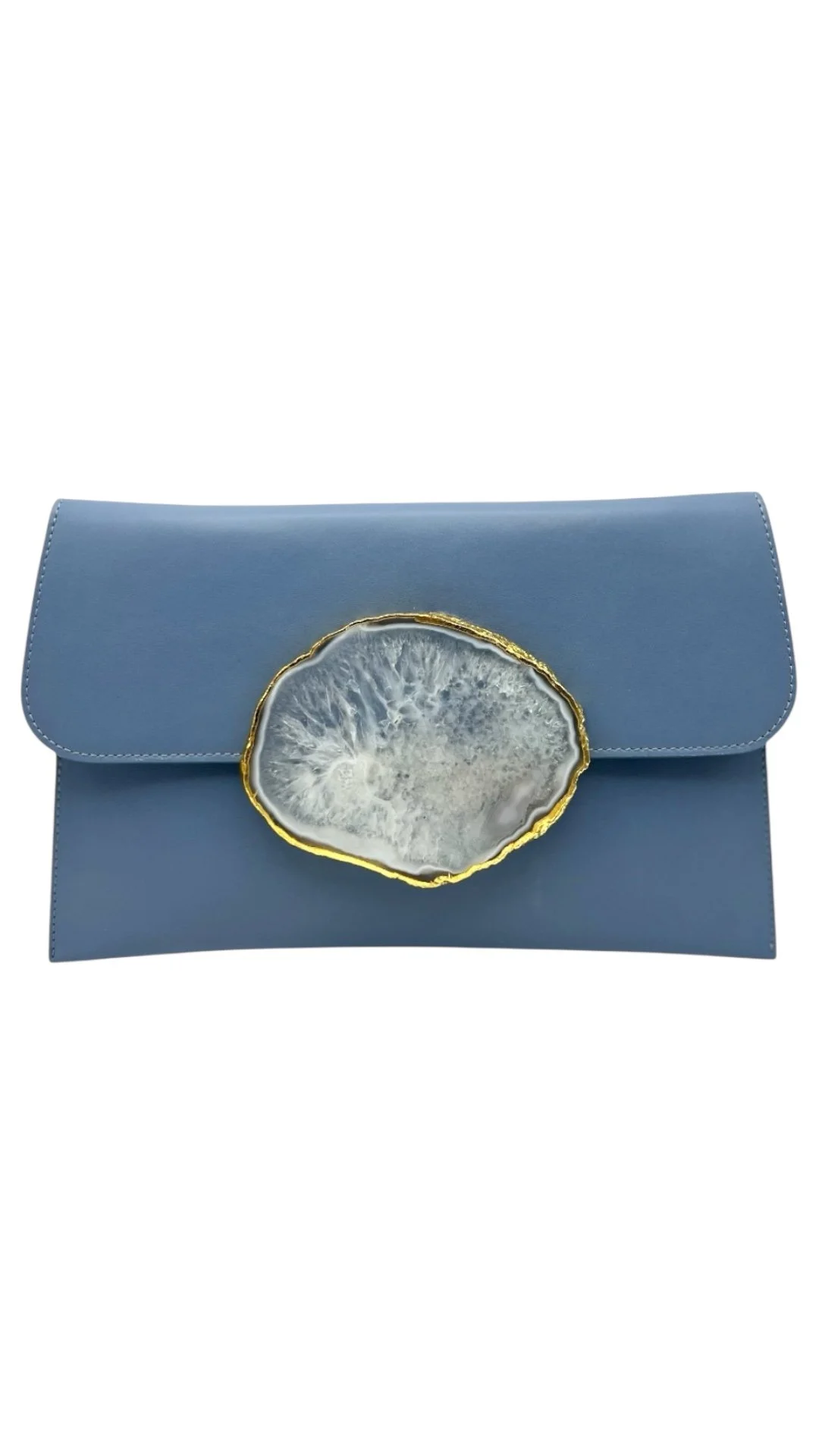 Geode purse- blue