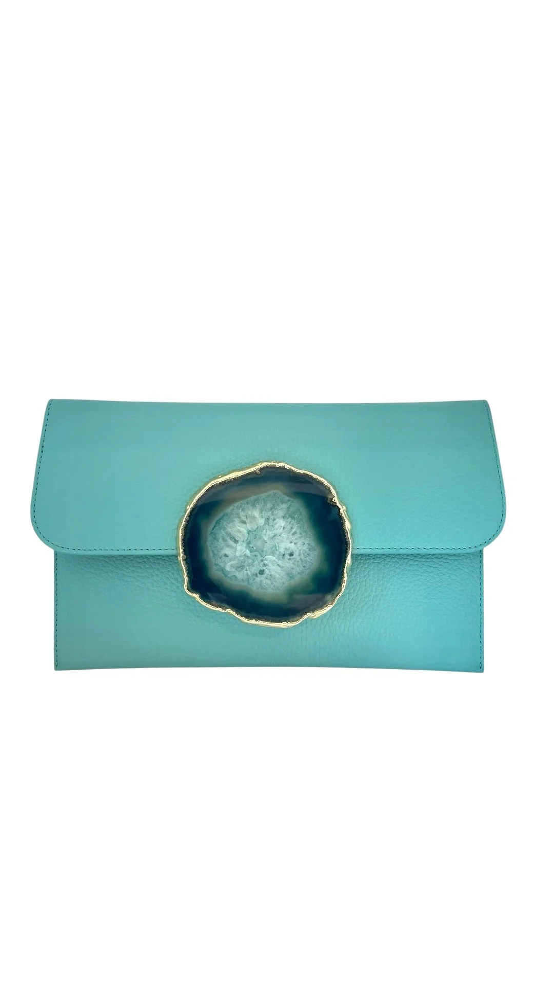 Geode purse- blue