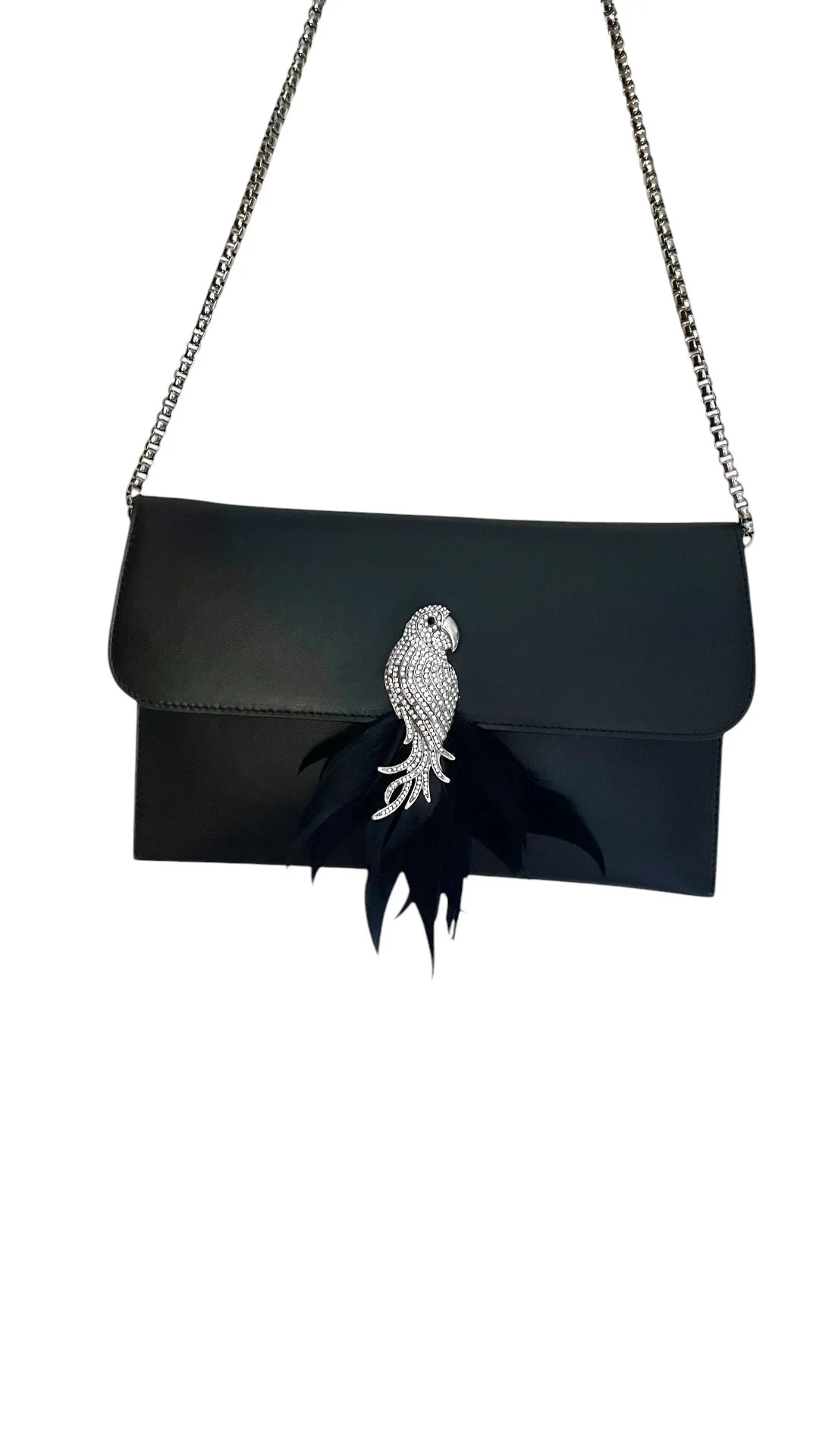 Parrot handbag- black
