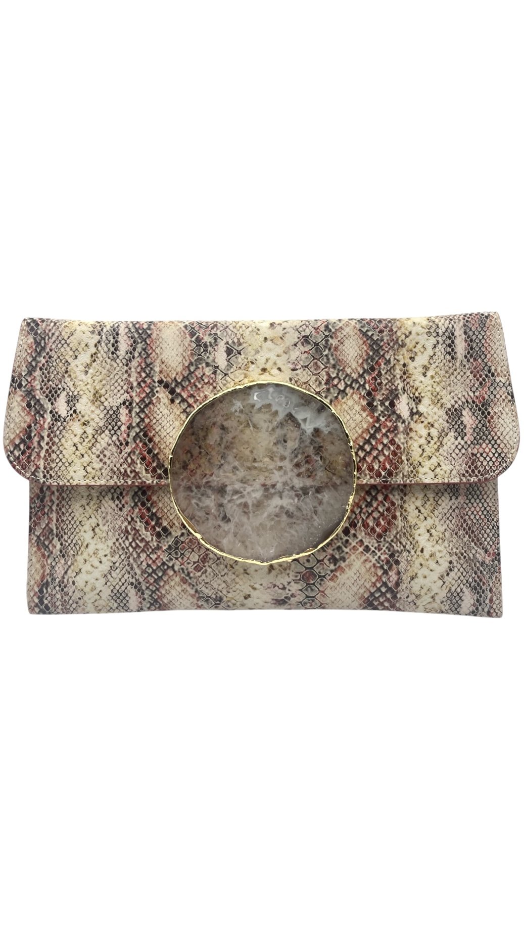 Geode purse- snakeprint