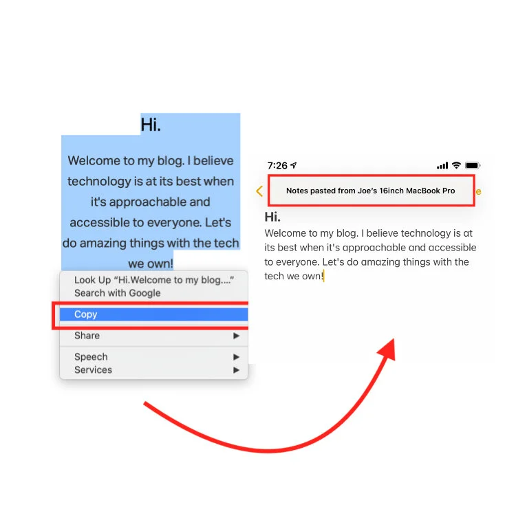 Universal Clipboard in the Apple Ecosystem