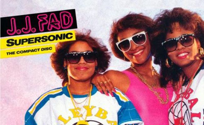 J.J. Fad, ‘Supersonic’ cover art, 1988.