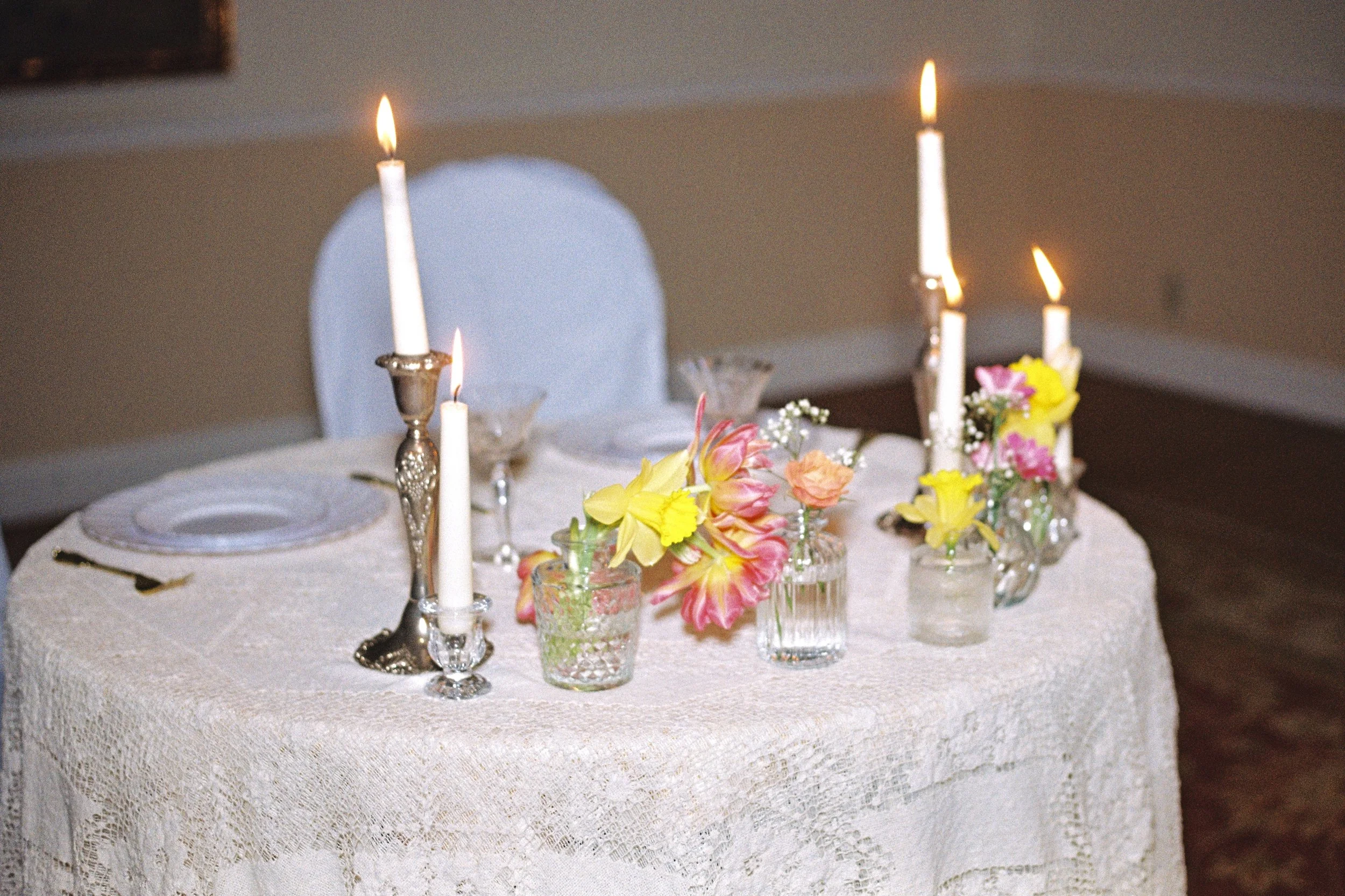 orthodox ceremony and casual spring reception