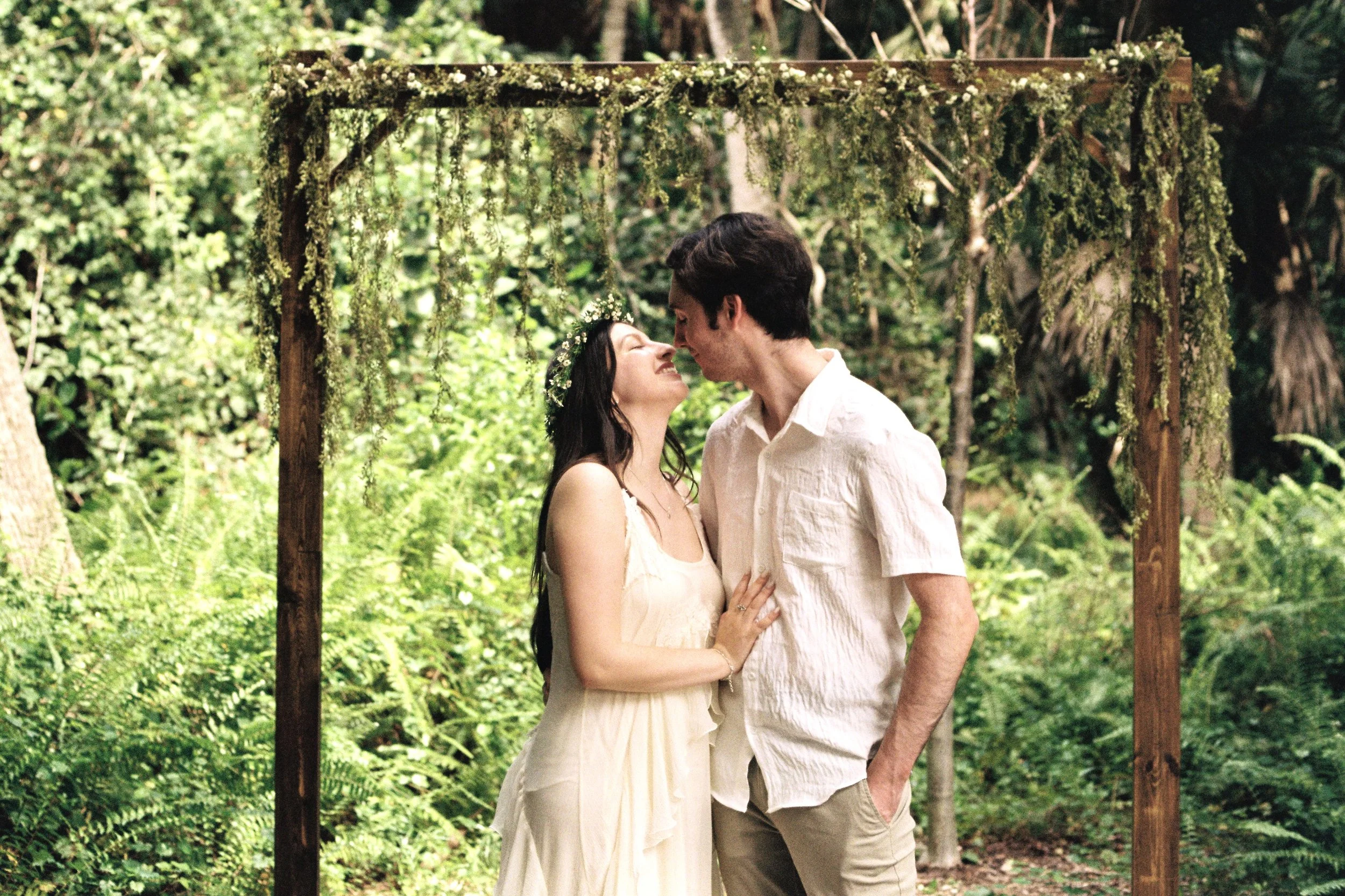 a wedding amidst the palms 