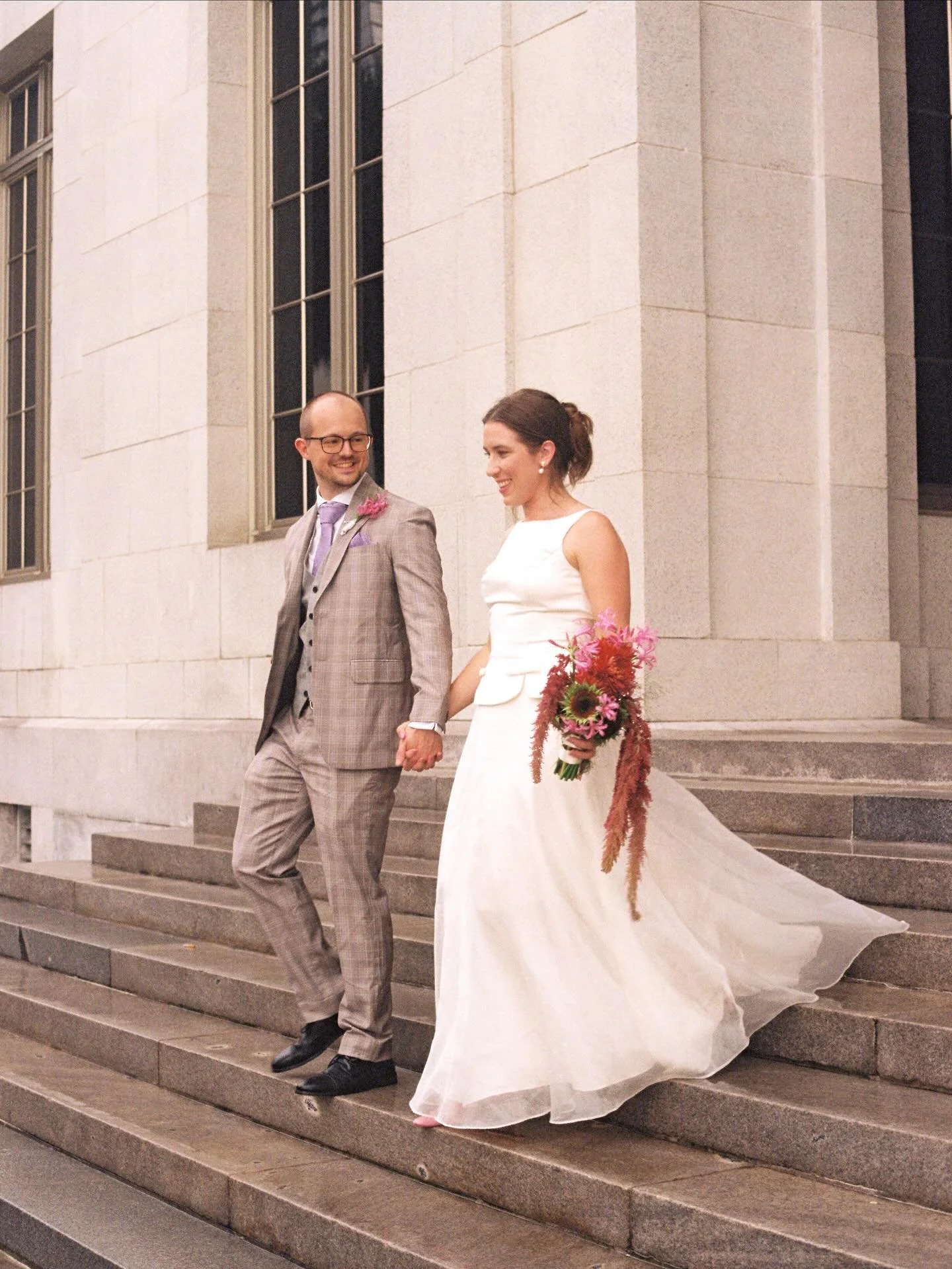 Celebrating on the courthouse steps ❤️