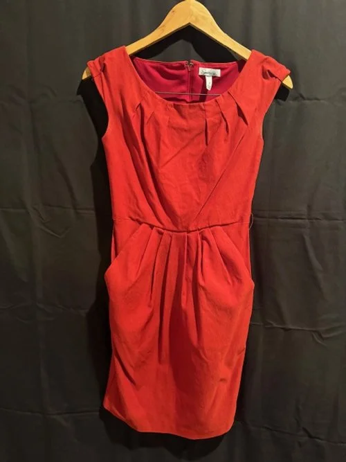 Red Sleeveless Babydoll Dress