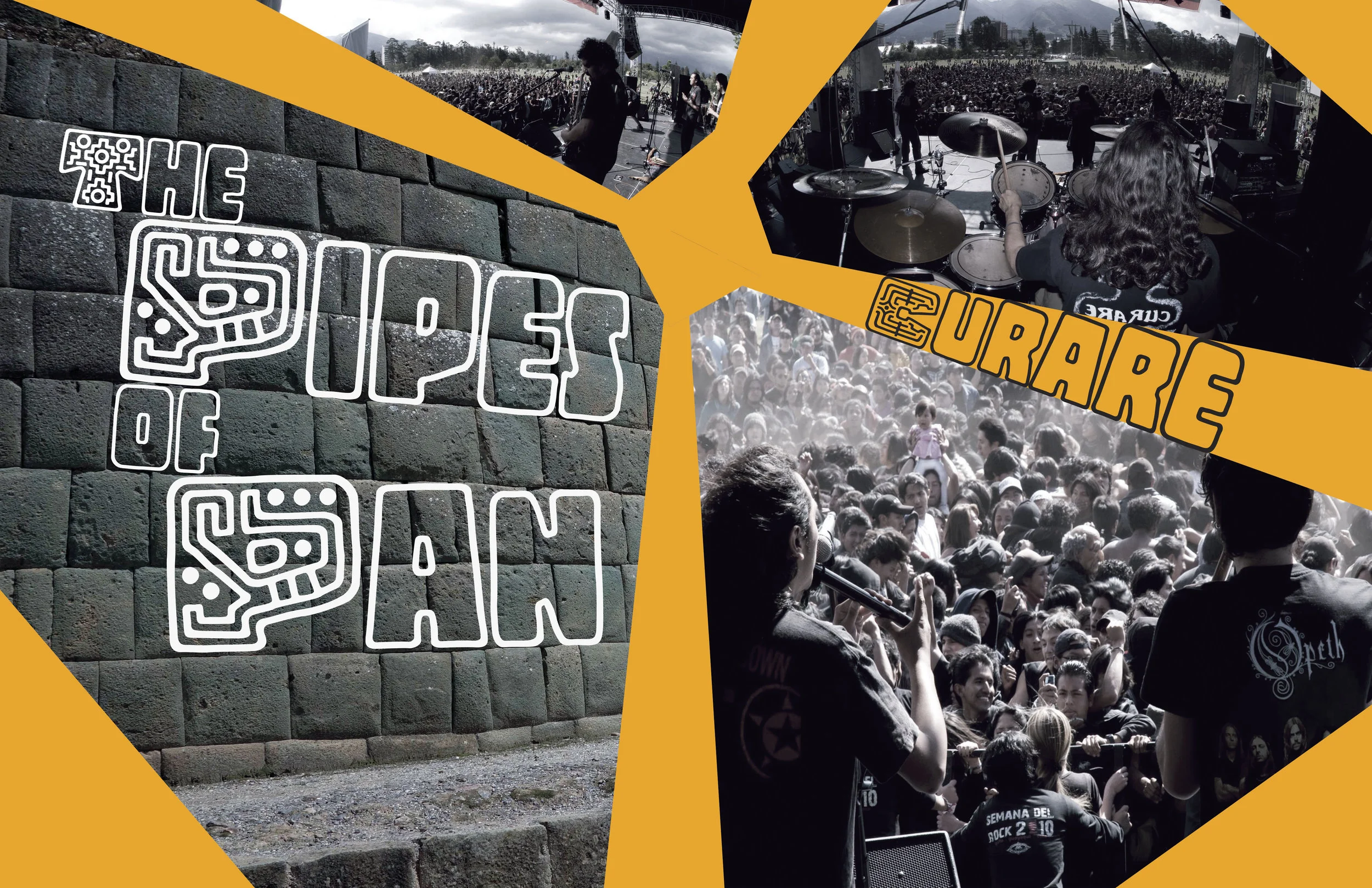  Mock magazine article project for the band Curare (2016)  Photoshop (graphics), InDesign (layout)   Photo credit: Félix Albán   (photos of band)  