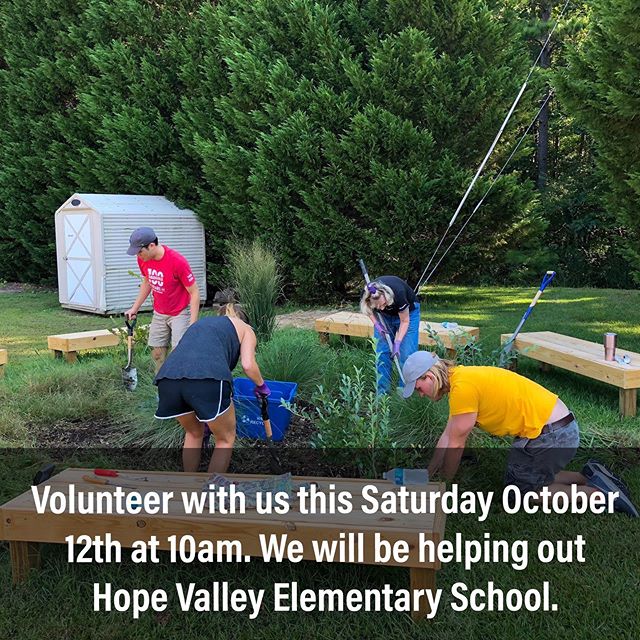 Join us this Saturday October 10th at Hope Valley Elementary School. We will be converting sandboxes to raised garden beds and also organizing classrooms. 
#bullcityclassrooms #hopevalleyelementaryschool #durhamnc #bullcity #volunteers #saturdaymorni