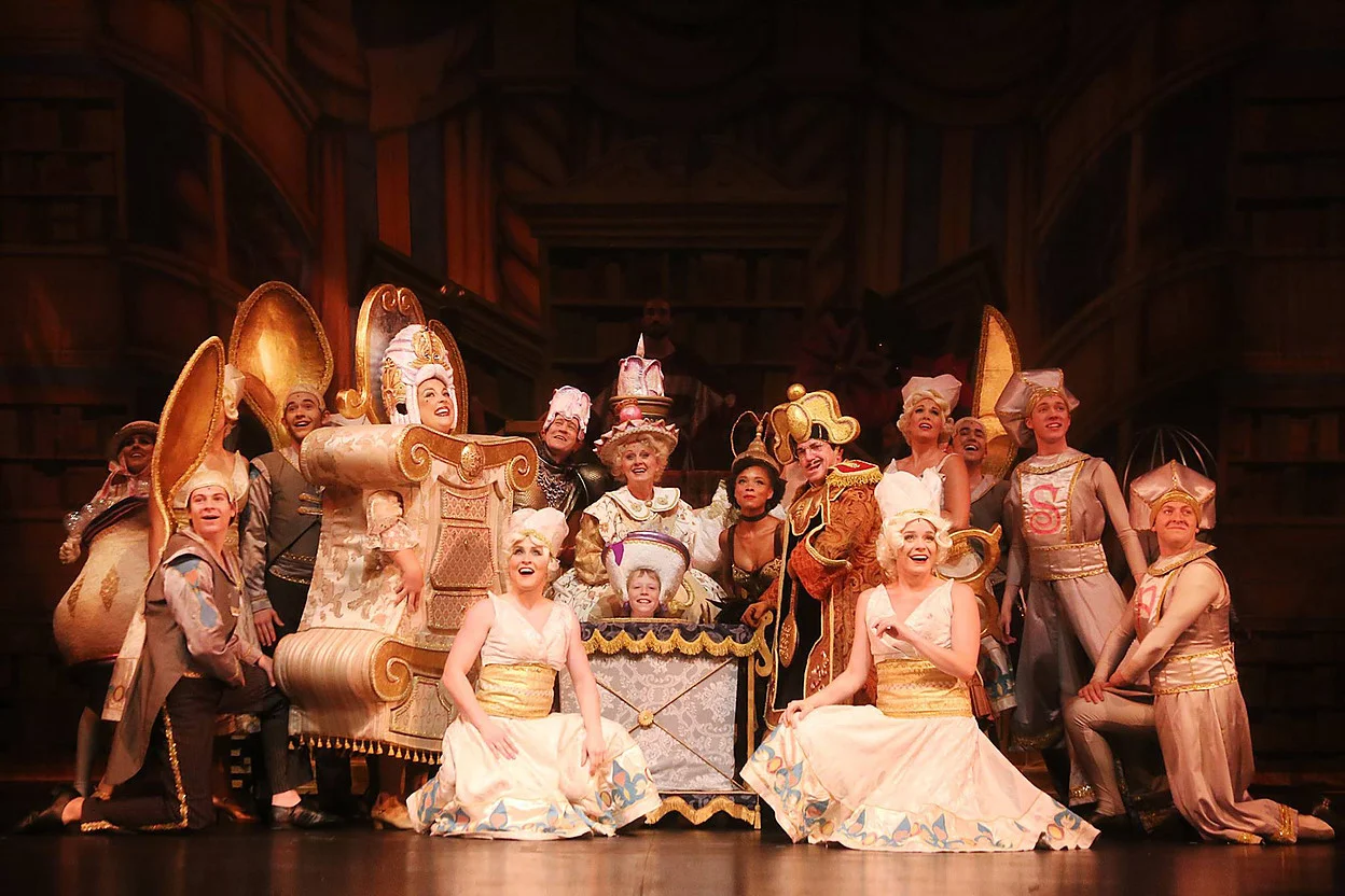  Pictured: The cast of Disney's BEAUTY AND THE BEAST.  Photo by Curtis Brown Photography. 