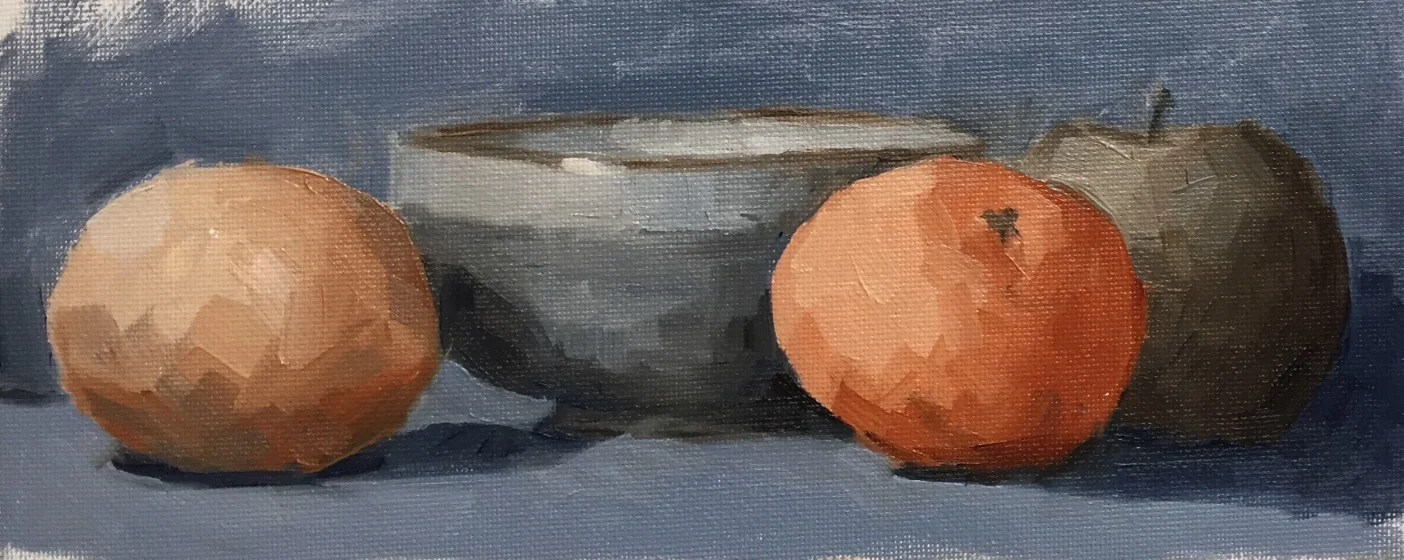Still Life with Bowl6x11", oil