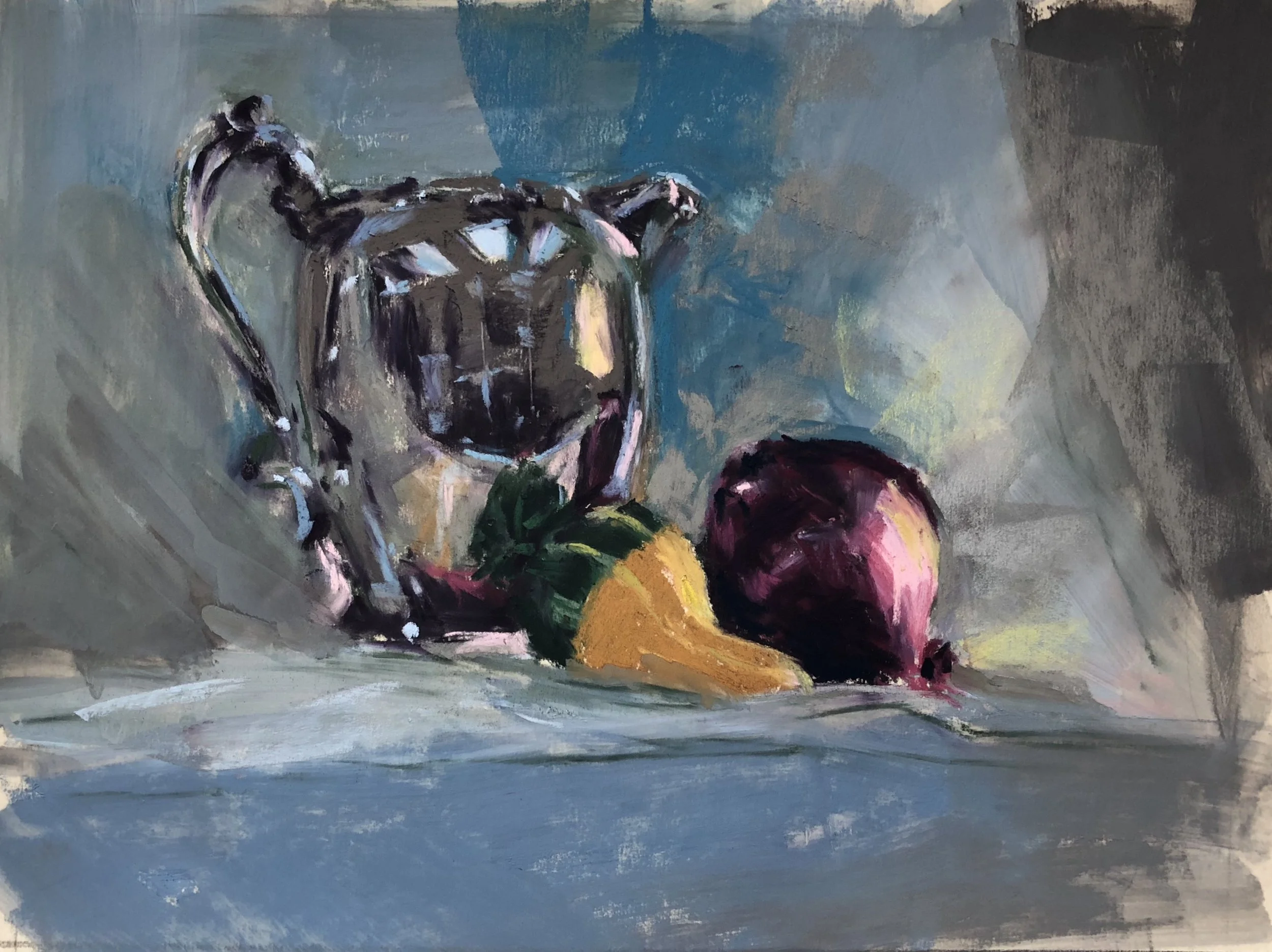 Silver Ewerpastel, 9x12”