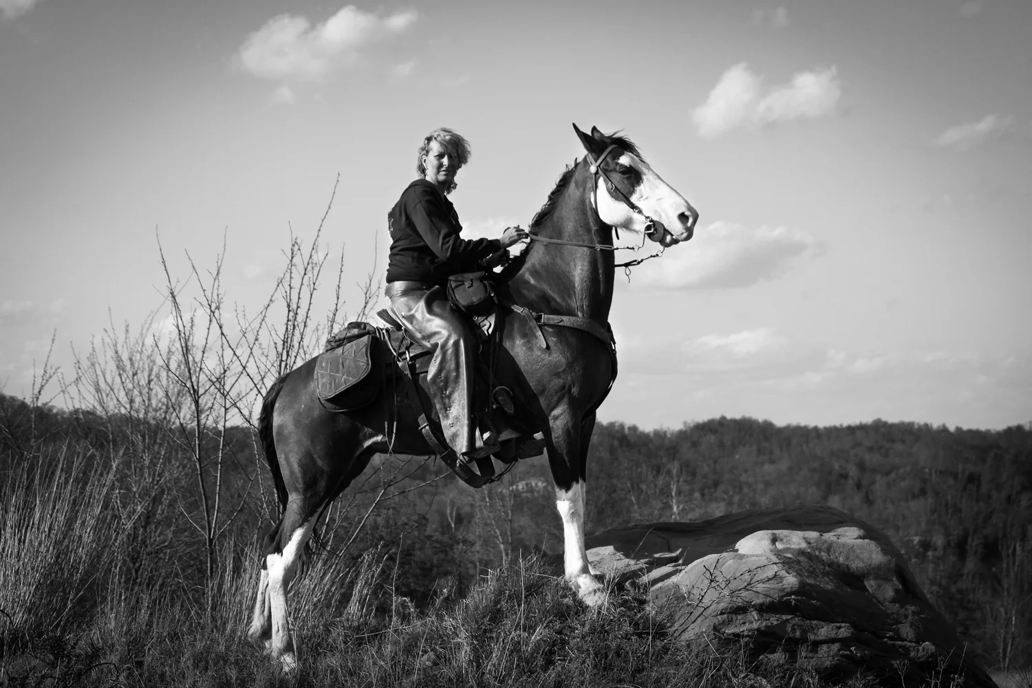 Cordis Bishop. May 3, 2014. Spring trail ride, Knott County, Kentucky.